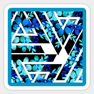 Blue flowers Sticker